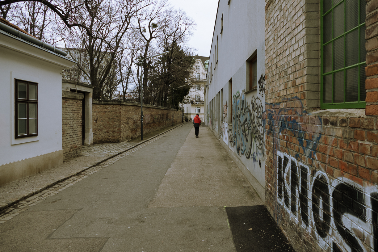 Schrottenbachgasse (3) Richtung Stiegenabgang