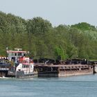 Schubboot TULLN vor der Schleuse Altenwörth (Donau)