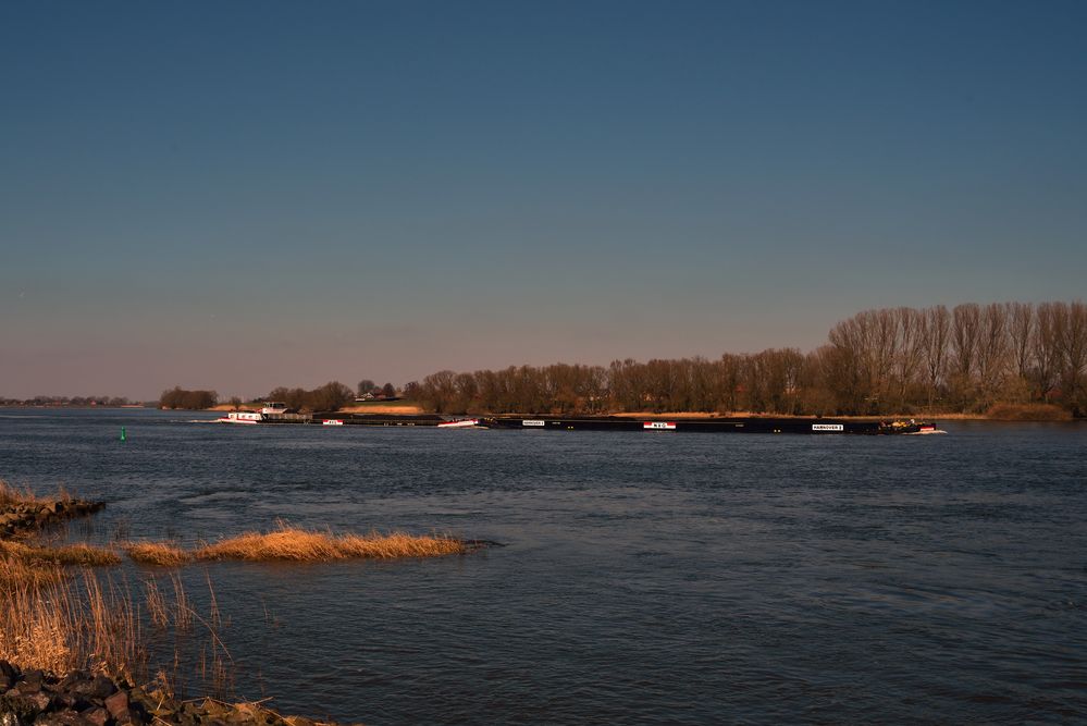 Schubverband auf der Elbe