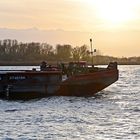 Schubverband auf der Elbe vor Geesthacht