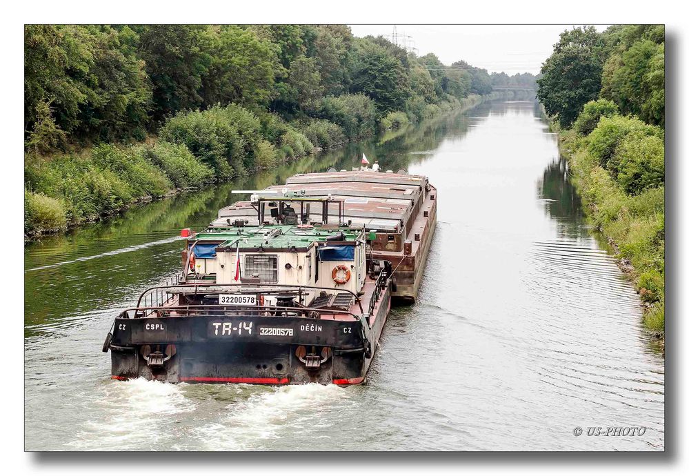 Schubverband mit 1 Schubeinheit auf dem Mittelland Kanal #2