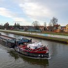 Schubverband „Paula“ auf den Mittellandkanal in Haldensleben