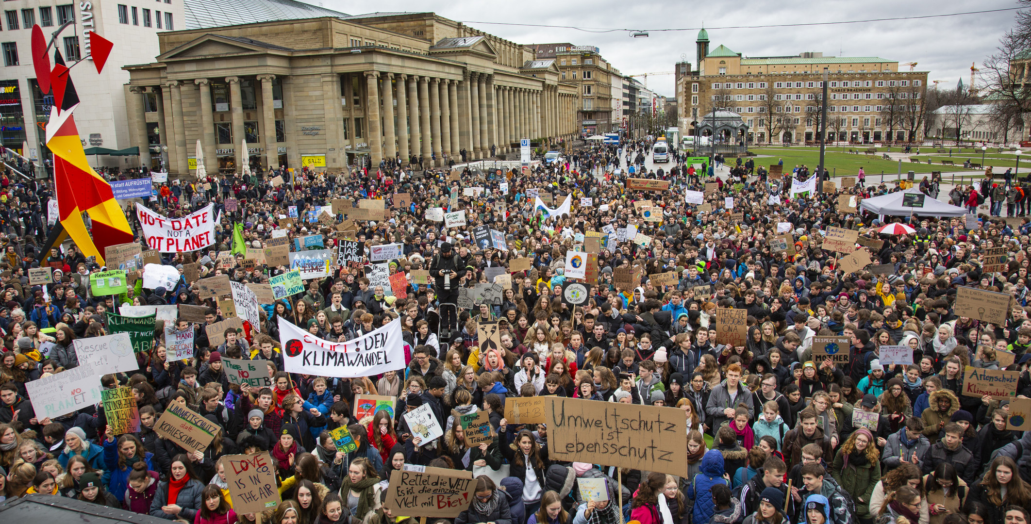 Schülerdemo am 15.3.2019 in Stuttgart