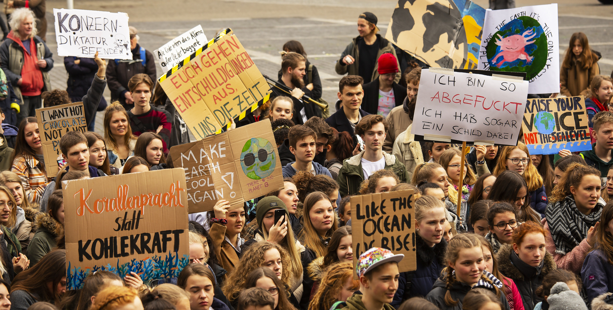 Schülerdemo in Stuttgart 1