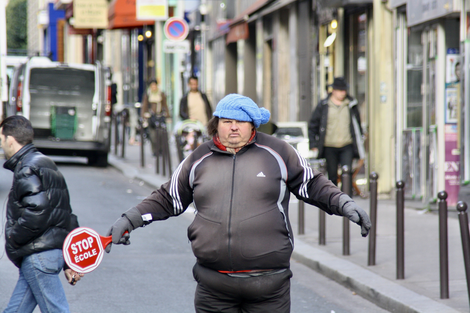 Schülerlotse in Paris.