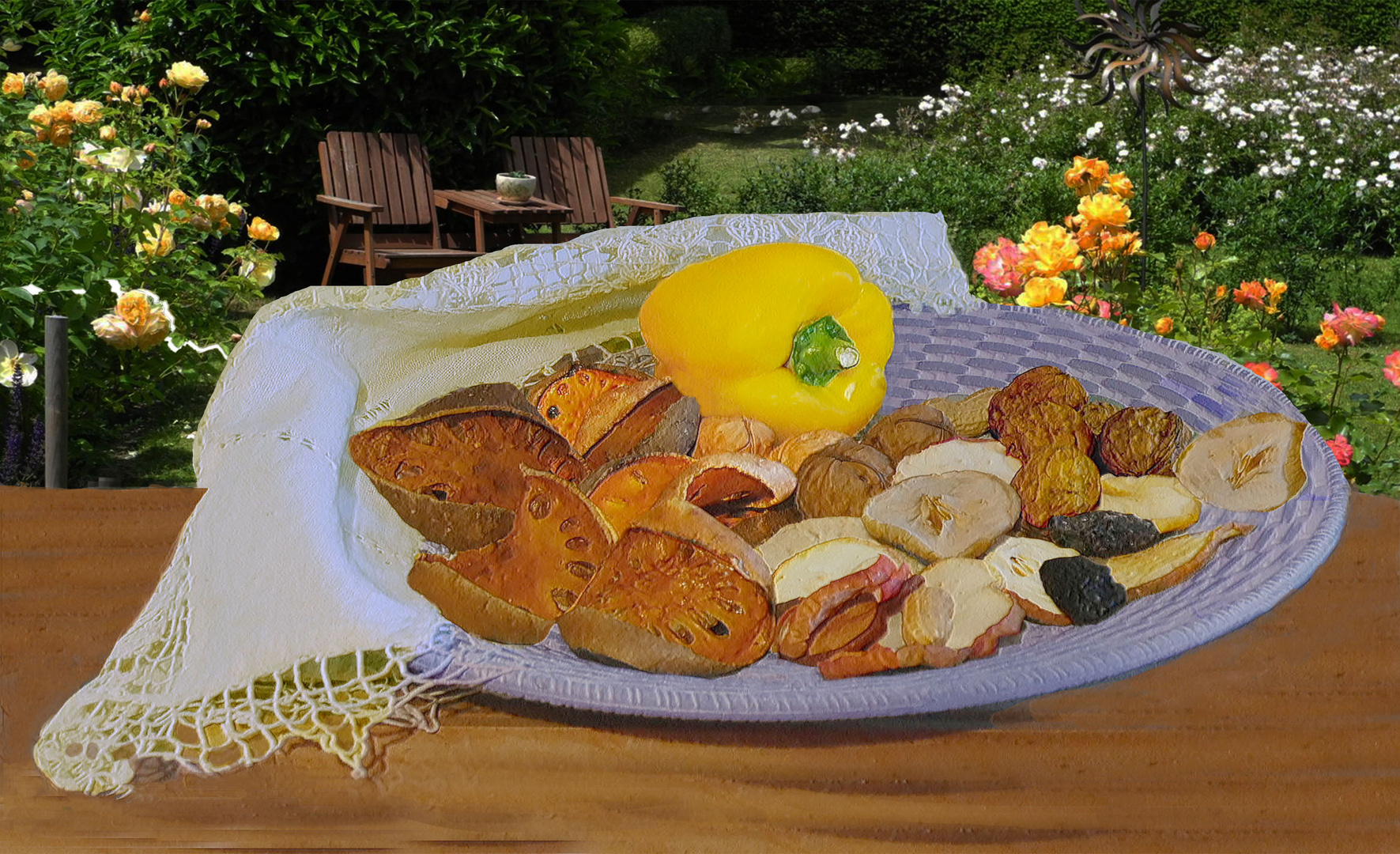 Schüsel im Garten Foto & Bild | stillleben , natur, macro Bilder auf