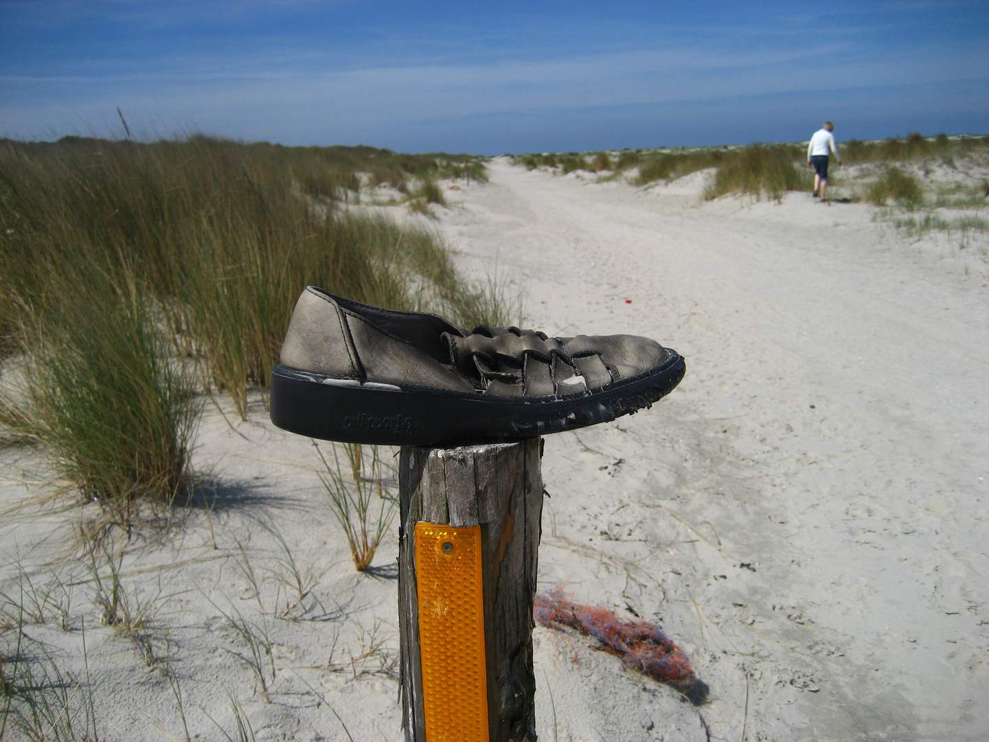 Schuh am Strand