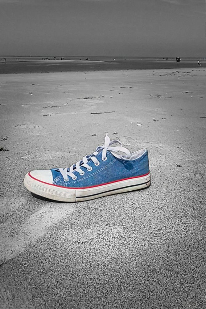 Schuh am Strand