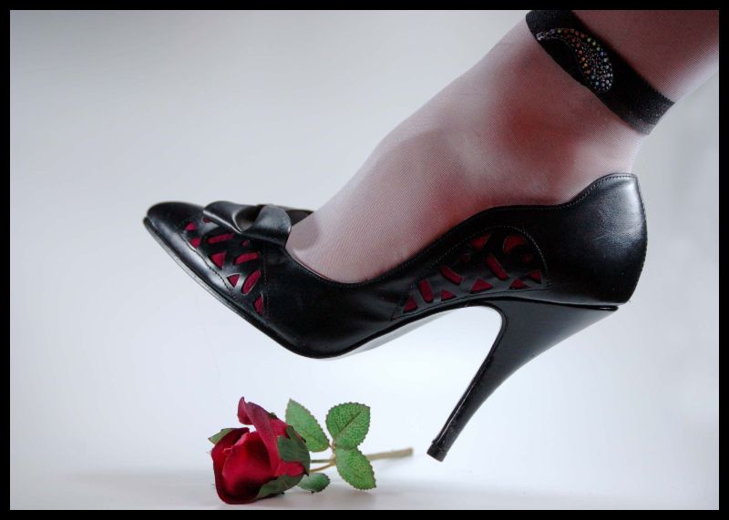 Schuh mit Rose