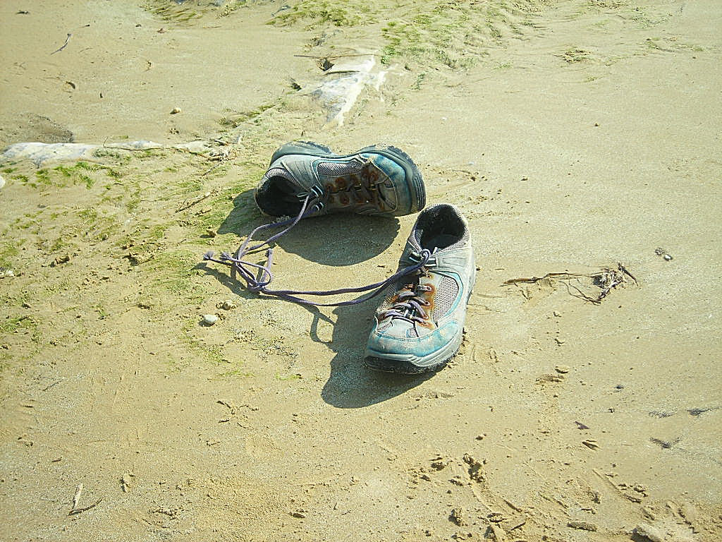 Schuhe am Strand