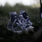 Schuhe im Gras