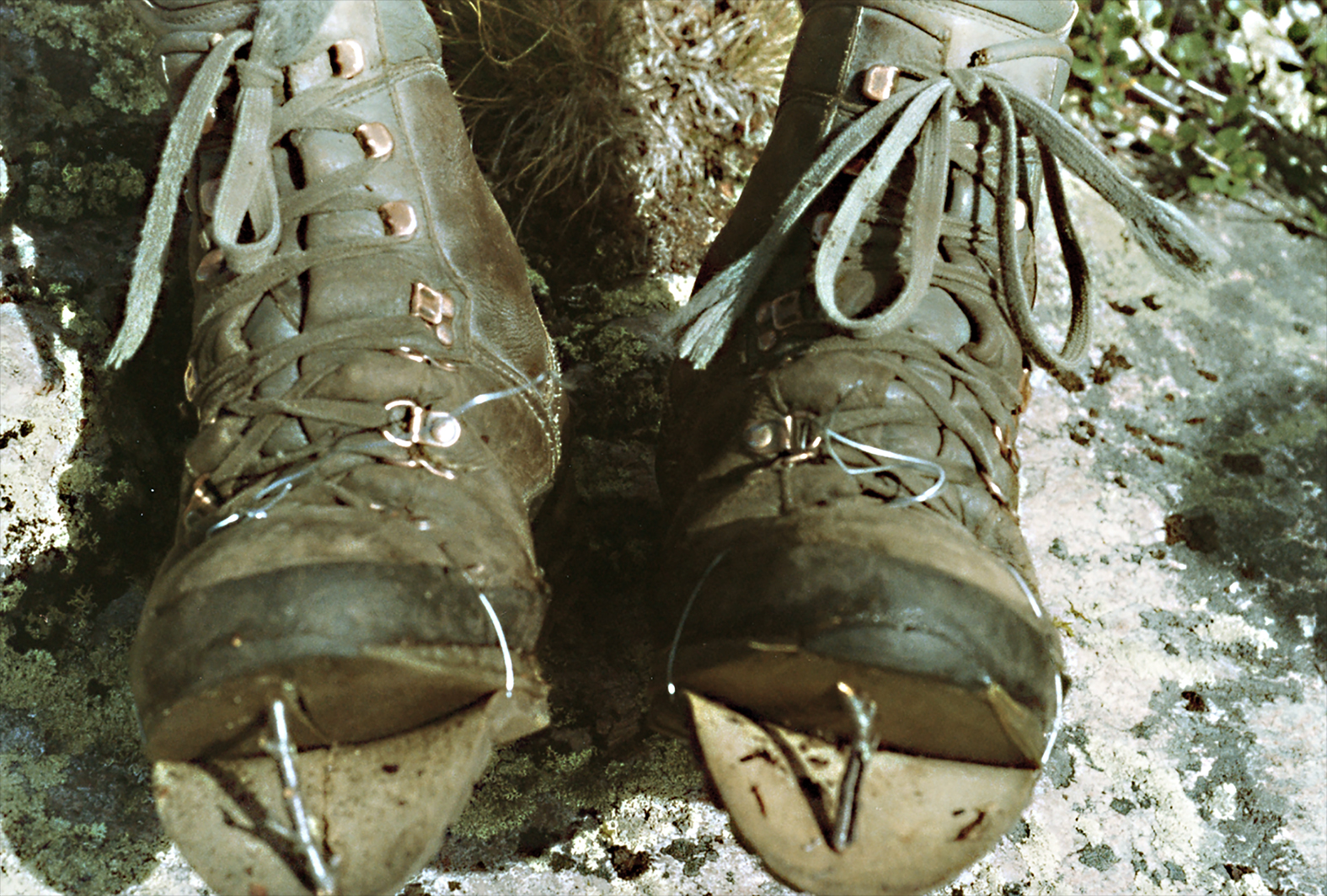 Schuhe nach 4 Wochen Sarek-Nationalpark