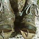 Schuhe nach 4 Wochen Sarek-Nationalpark