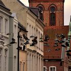 Schuhe über der Norderstraße