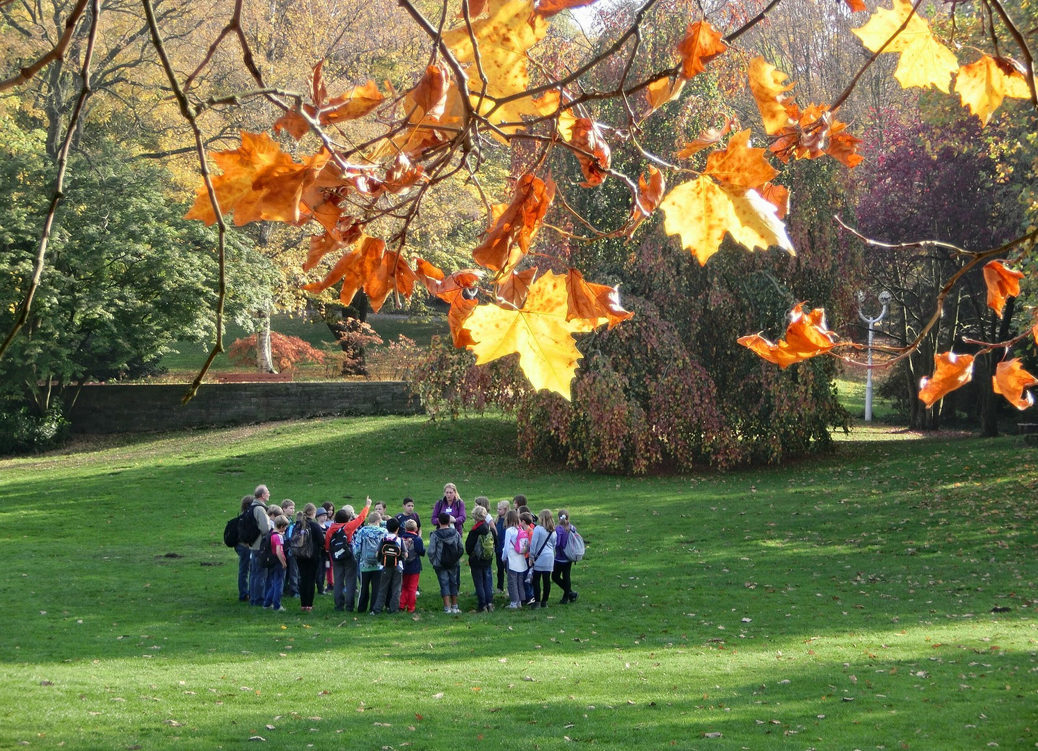 Schulausflug im Herbst