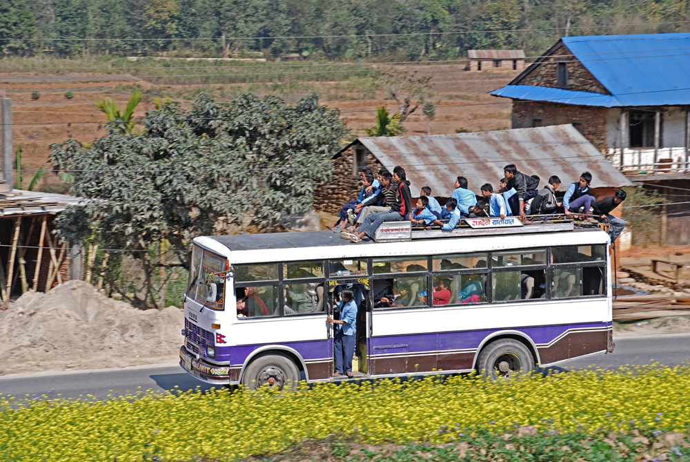 Schulbus in Indien