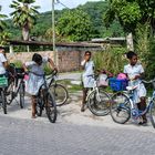 ...Schulkinder auf La Digue...