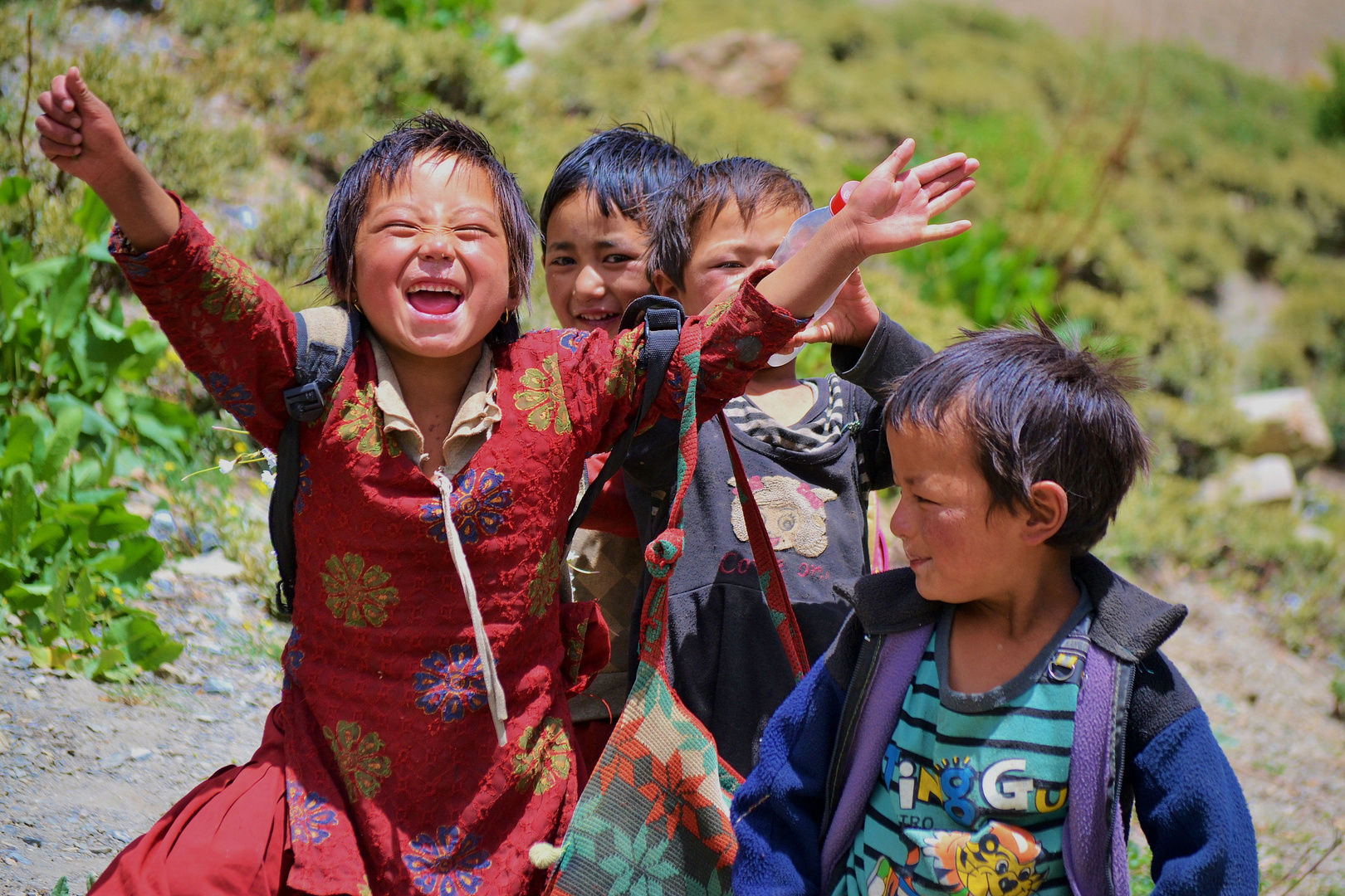 Schulkinder in Dho Tarap; Upper Dolpo; Nepal