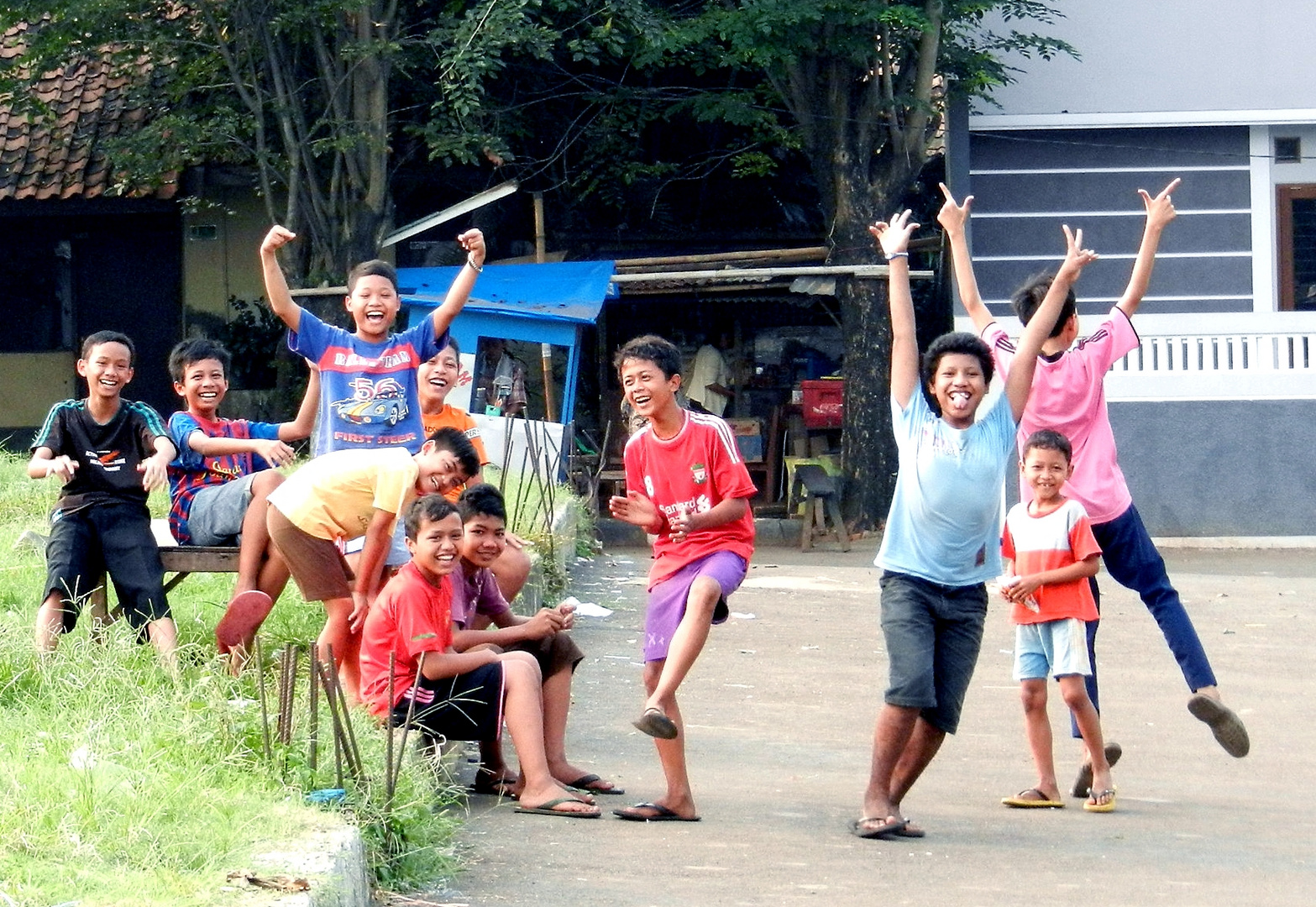 Schulkinder in Jakarta/Indonesien