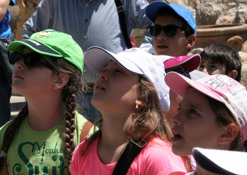 Schulkinder in Knossos