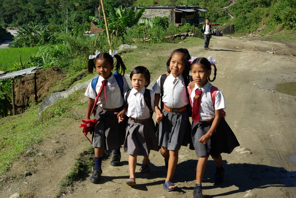 Schulkinder in Nepal