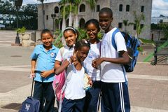 Schulkinder in Santo Domingo