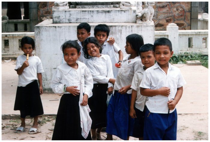 Schulkinder in Siem Reap