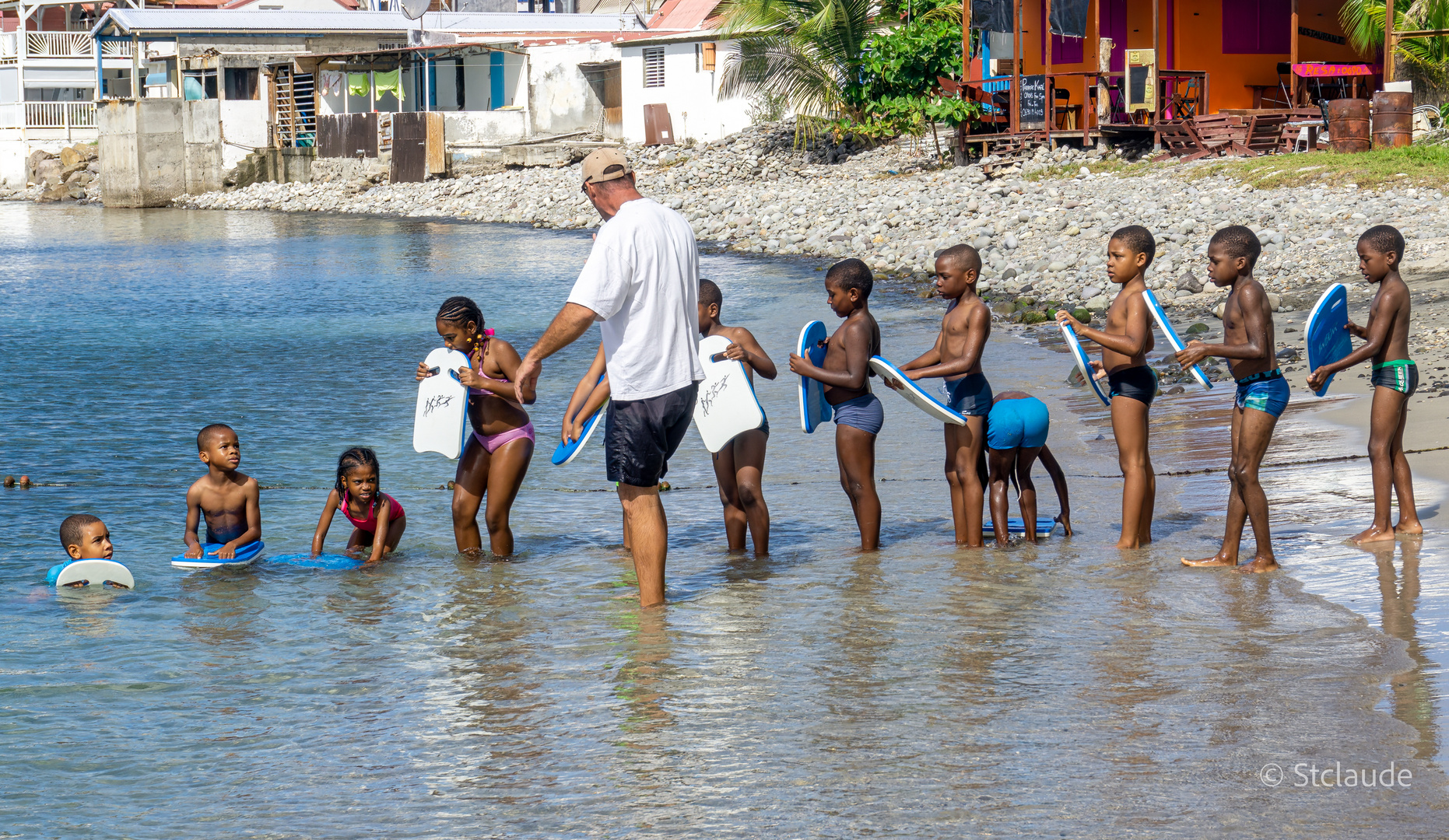 Schulklasse in Guadeloupe