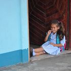 Schulmädchen in Tortuguero
