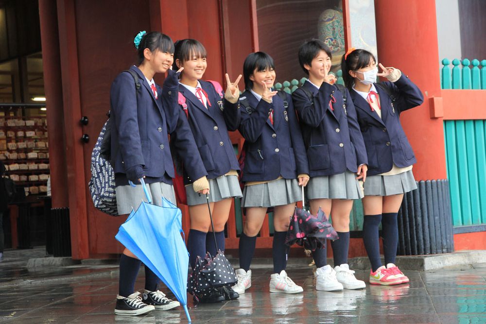 Japan Schulmädchen Japan Schulmädchen