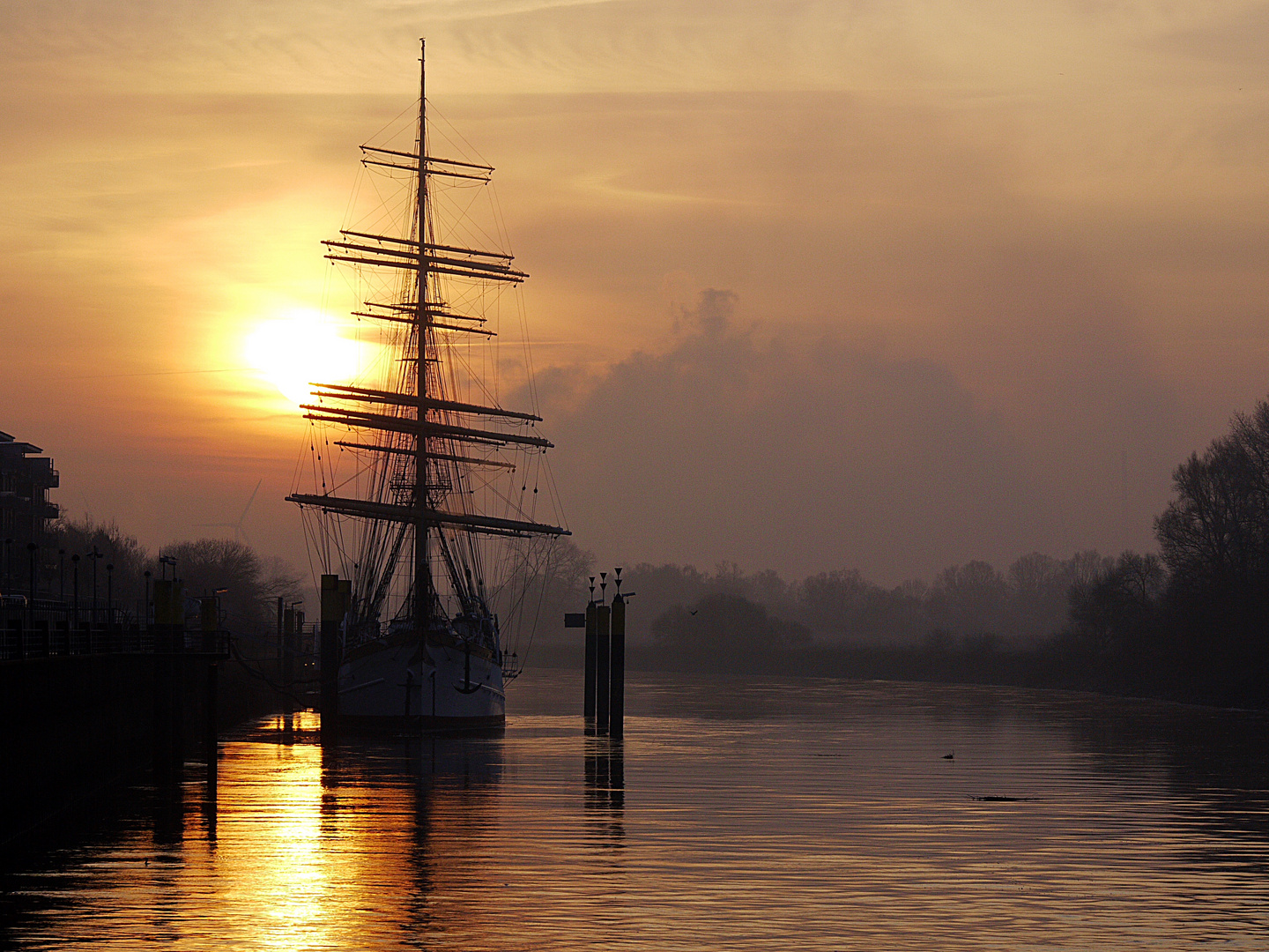 Schulschiff Deutschland Foto & Bild sonnenaufgänge, himmel