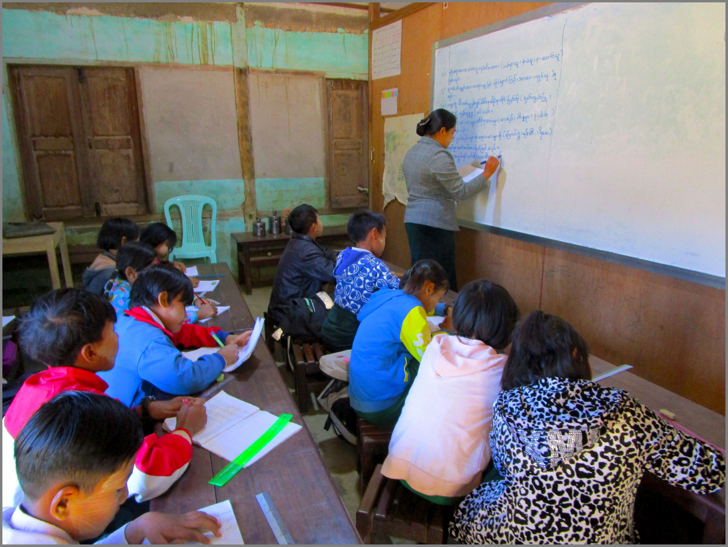 Schulunterricht in Myanmar