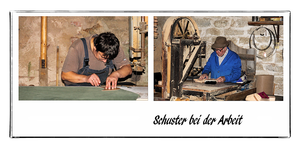 Schuster bei der Arbeit