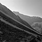 Schuttkegel unterhalb der fast 3000 Meter hohen Scesaplana im Brandnertal, Vorarlberg/Österreich...