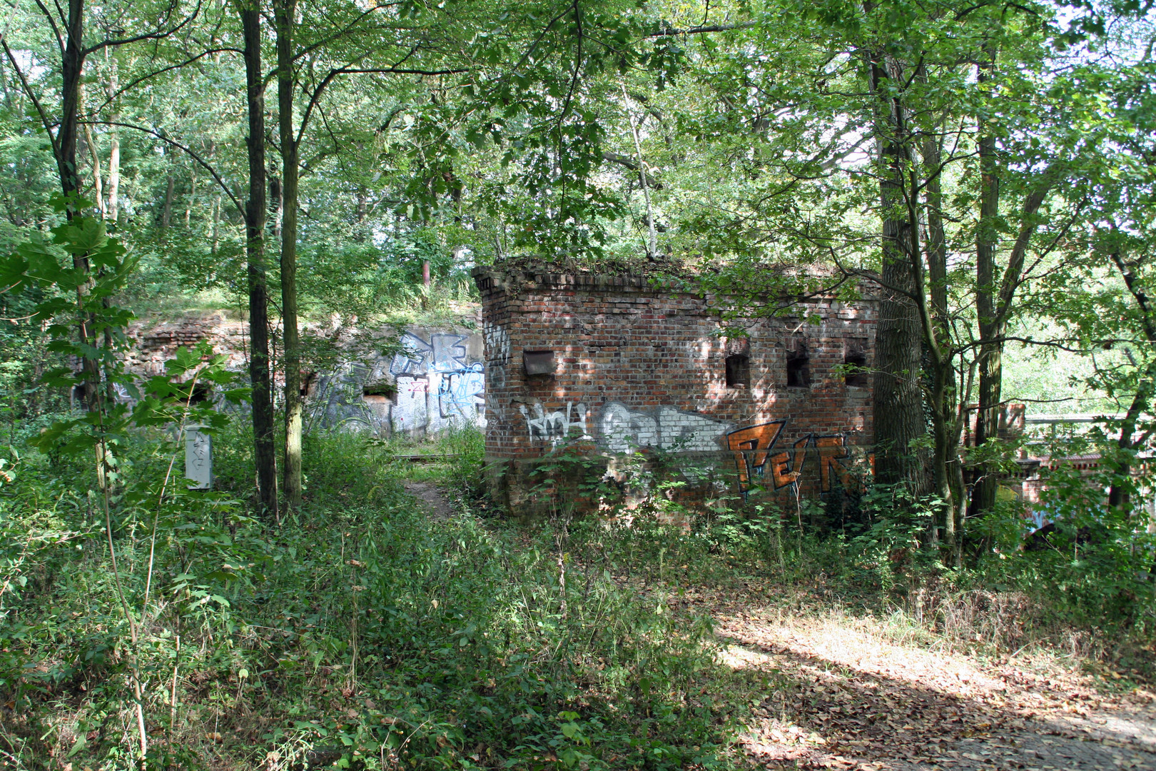 Schutzanlage an der Kiekebuscher Eisenbahnbrücke / 1