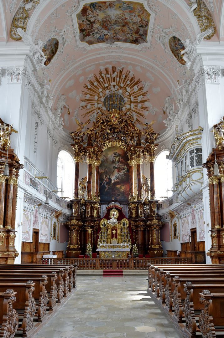 Schutzengelkirche Eichstätt Blick in den Chor