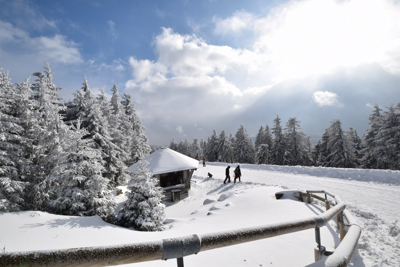 Schutzhütte am Brocken