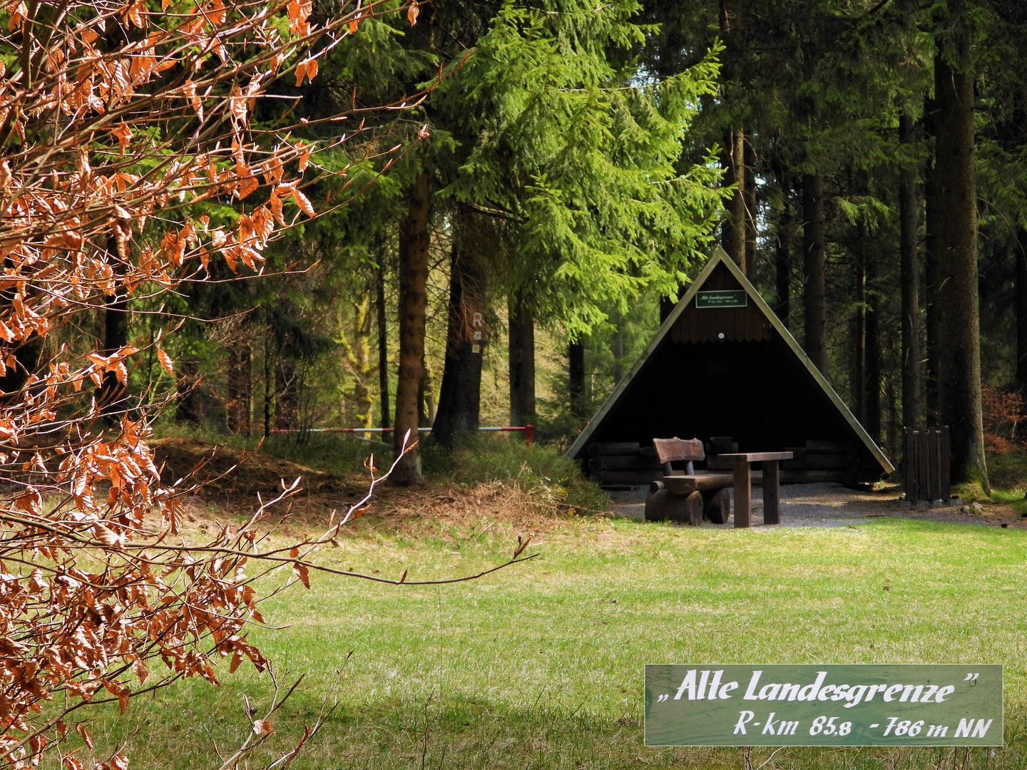 Schutzhütte am Rennsteig