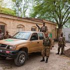 Schutztruppe für deutsche Journalisten im Swat-Tal