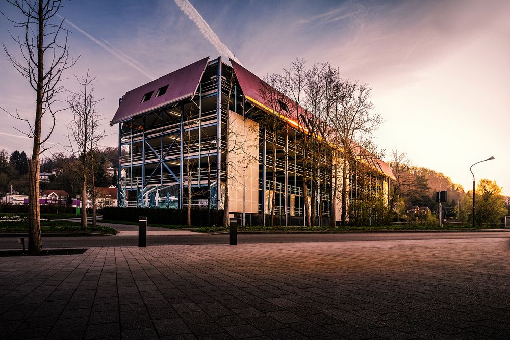 Schwäbisch Gmünd Sonnenaufgang Parkhaus