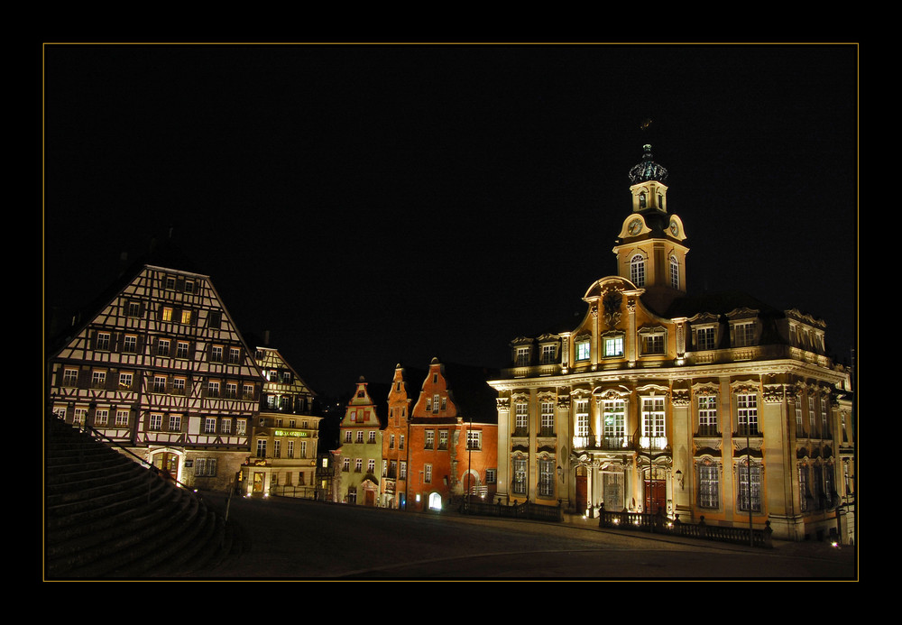 Schwäbisch Hall at night II