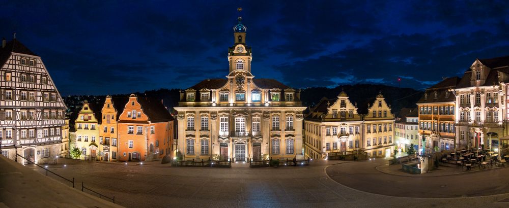Schwäbisch Hall - Rathaus und Marktplatz