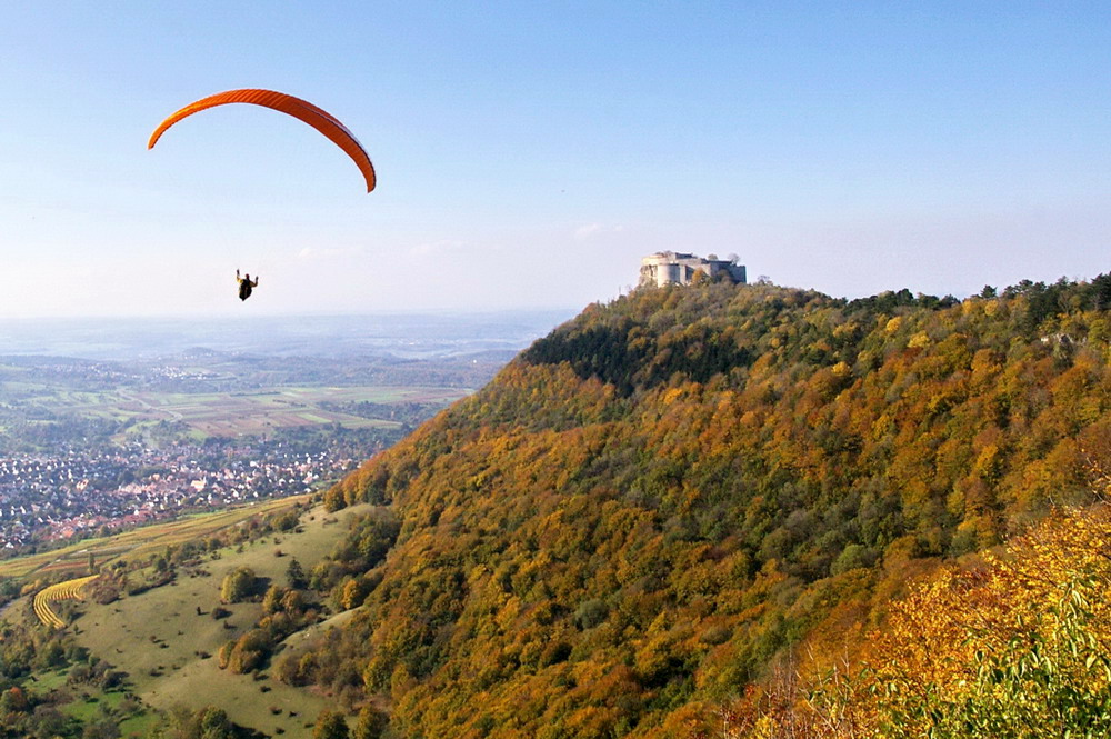 Schwäbische Alb. Gestern Nachmittag am Hohenneuffen.