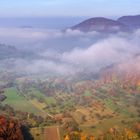 Schwäbische Alb im Morgennebel