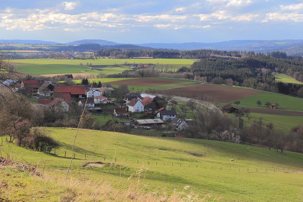 Schwäbische Ostalb- Blick vom Rechberg -3