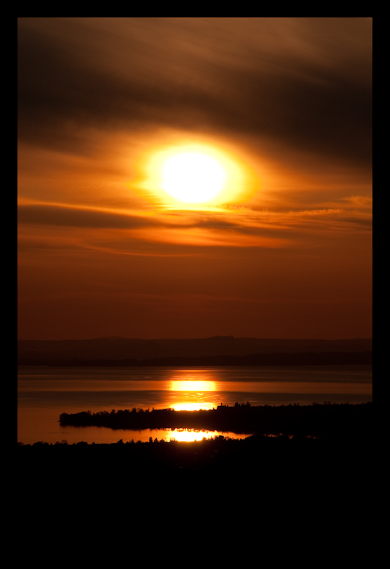 Schwäbischer Sonnenuntergang