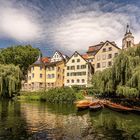 Schwäbisches Städtle mit grünem Rand