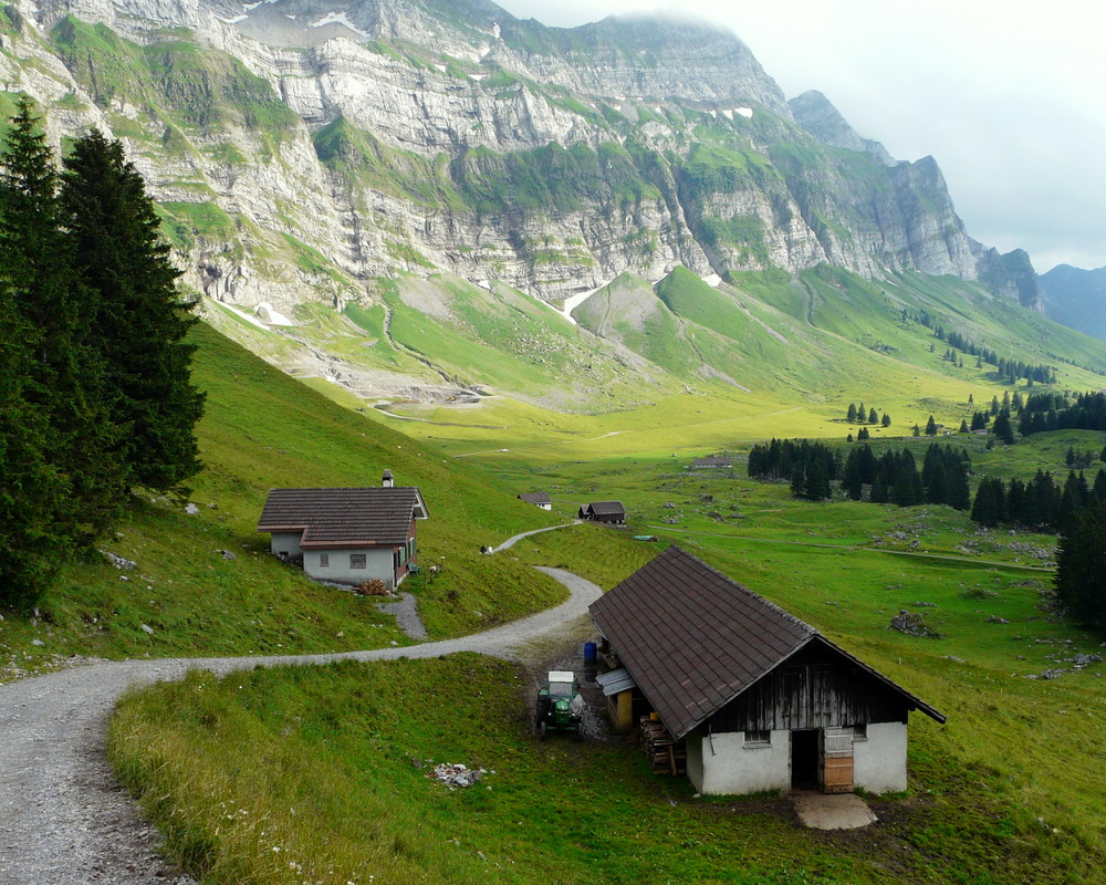 Schwägalp unterhalb des Säntis (Schweiz)