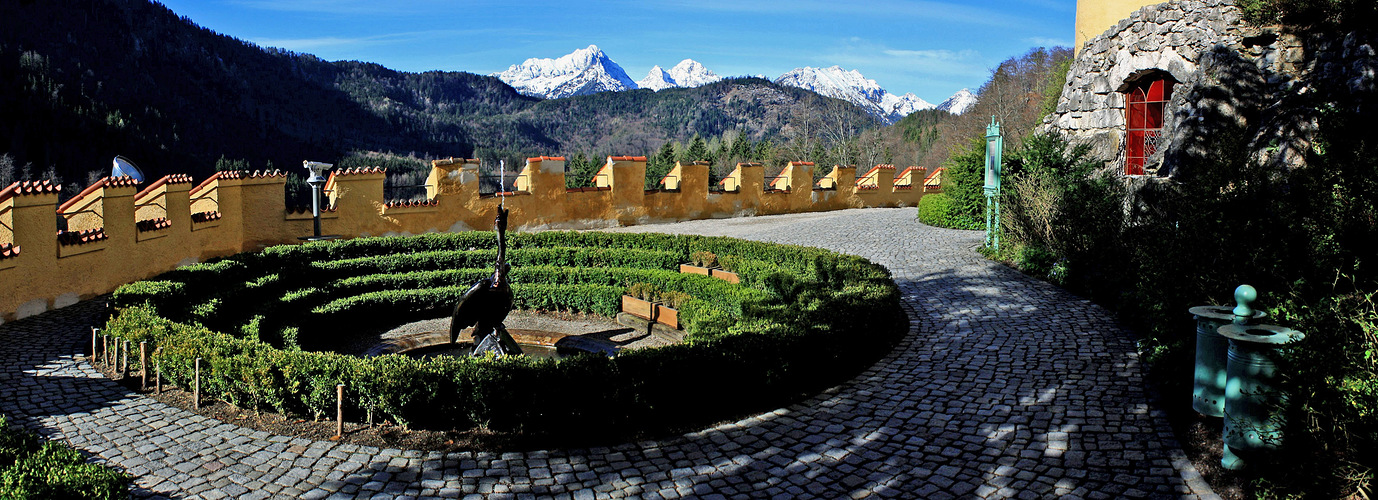 Schwanenbrunnen Schloss Hohenschwangau!