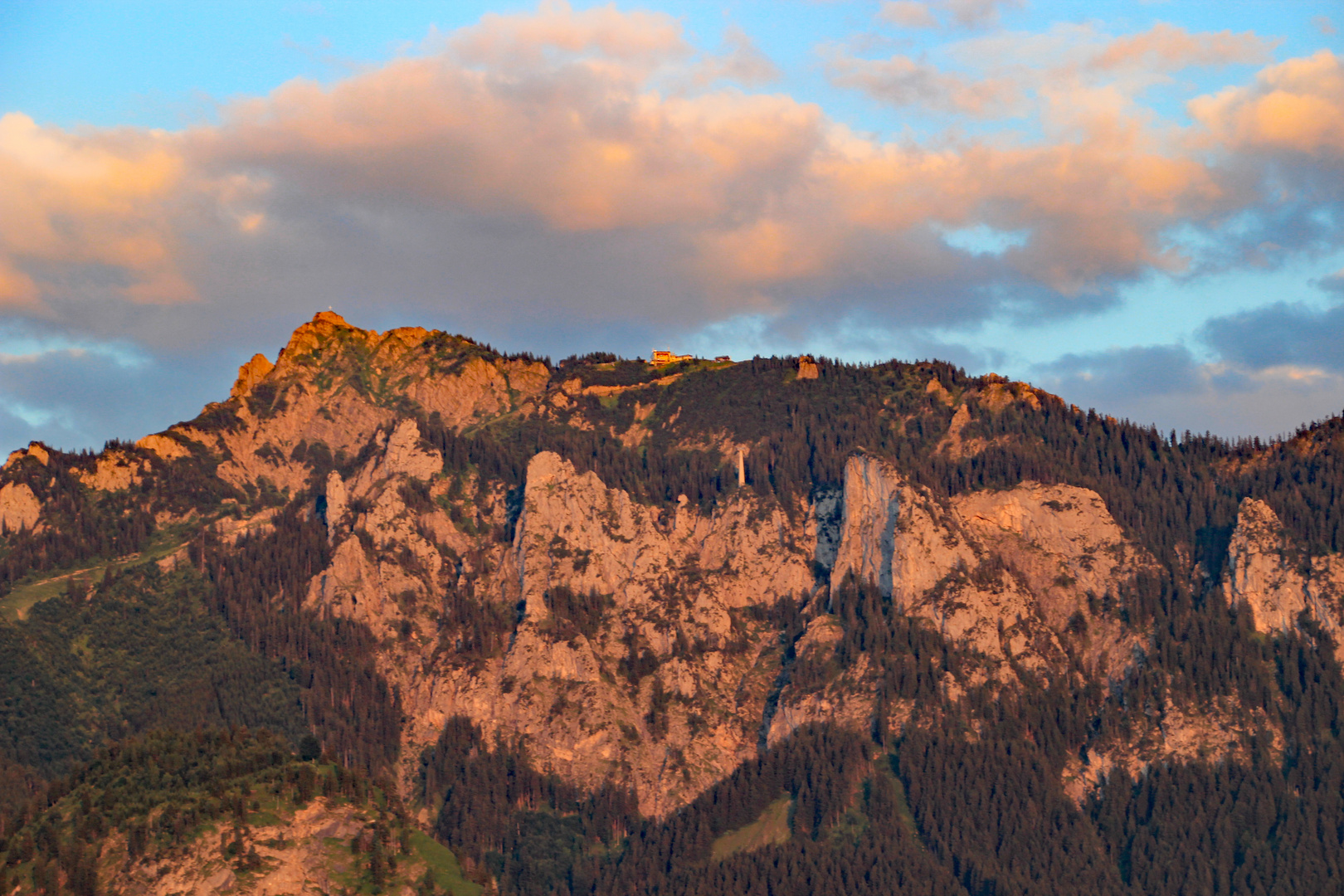 Schwangau im Allgäu: Alpenglühen